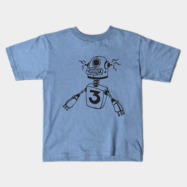 Floating Robot Kids T-Shirt by Funfil